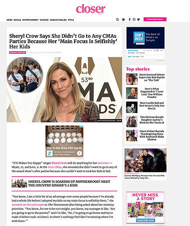 Screenshot_2019-12-10 Sheryl Crow Has 2 Sweet Reasons For Not Going to Any CMAs Parties